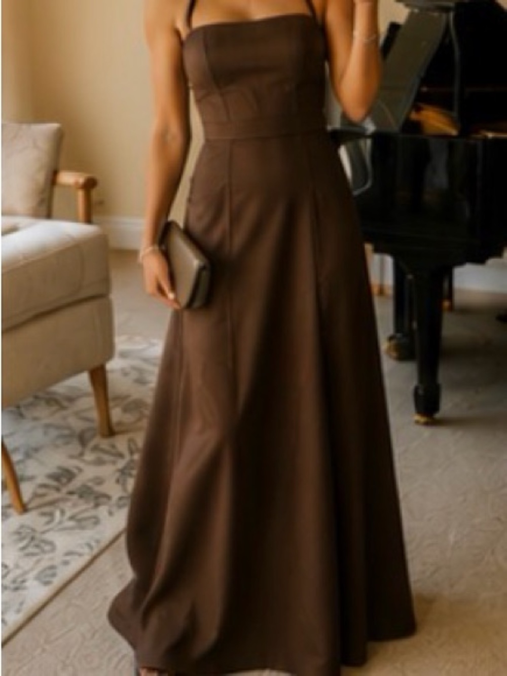 🌿Jenny Yoo formal gown/bridesmaid dress, chocolate retailed for $500🌿